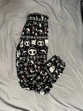 Nightmare Pattern Black Lounge Pants